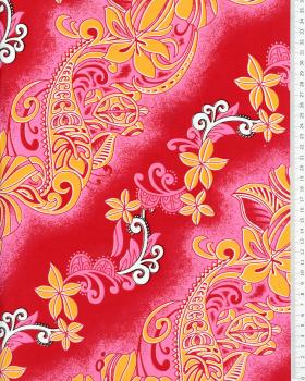 Polynesian fabric ANOE Pink - Tissushop